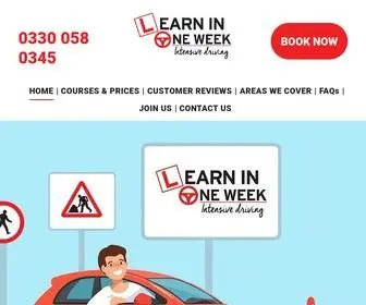 Learninoneweek.co.uk(One Week Intensive Driving Course Near Me) Screenshot