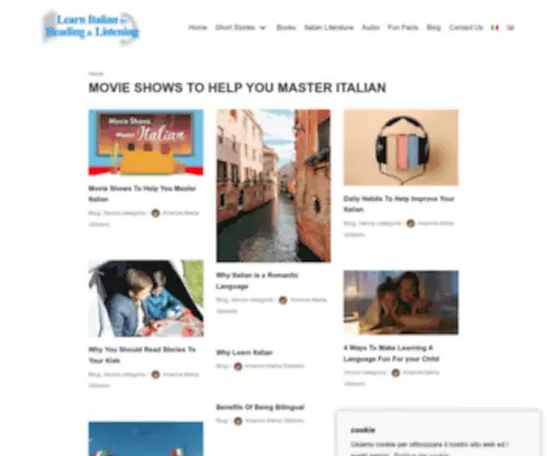 Learnitalianbyreadingandlistening.com(Learn Italian by Reading&Listening) Screenshot