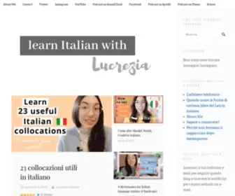 Learnitalianwithlucrezia.blog(Language, Culture & Lifestyle by Lucrezia Oddone) Screenshot