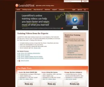 Learnitfirst.com(SQL Server Training Courses) Screenshot
