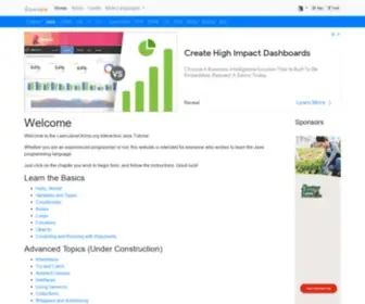 Learnjavaonline.org(Learn Java) Screenshot