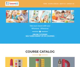 Learnk12.com(Online K12 educational Portal with Courses) Screenshot