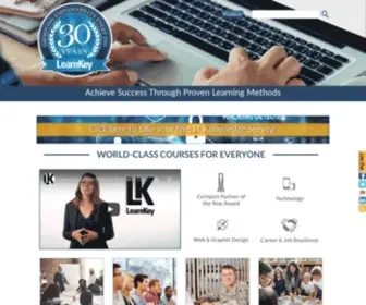 Learnkey.com(LearnKey Certification Courses) Screenshot