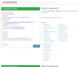 Learnkode.com(Home Page) Screenshot