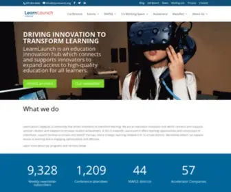 Learnlaunch.org(Expanding The Education Innovation Ecosystem) Screenshot