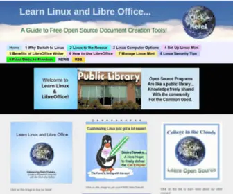 Learnlinuxandlibreoffice.org(Learn Linux and LibreOffice) Screenshot