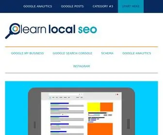 Learnlocalseo.com(Learn SEO for your small business) Screenshot