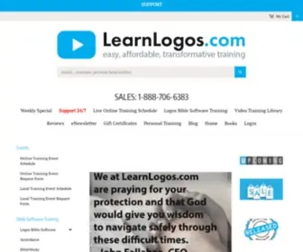 Learnlogos.com(Logos Bible Software) Screenshot