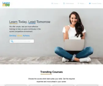 Learnmee.com(World's Best Online Training & Education Provider for Professionals I Pan Learn) Screenshot