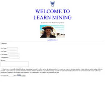 Learnmining.com(LearnMining, Dr) Screenshot