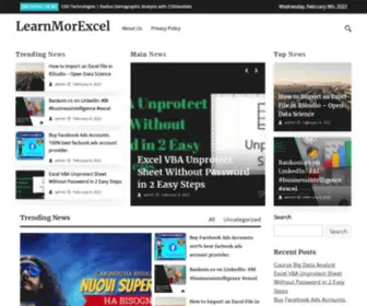 Learnmorexcel.com(Learnmorexcel) Screenshot