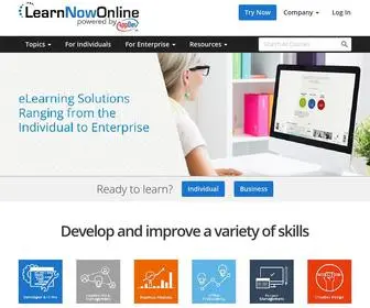 Learnnowonline.com(Proven eLearning for Individuals to Enterprise) Screenshot