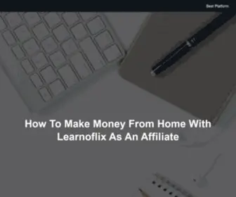 Learnoflix.net(How To Make Money From Home With Learnoflix As An Affiliate) Screenshot