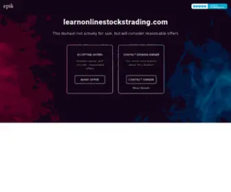 Learnonlinestockstrading.com(Make an Offer if you want to buy this domain. Your purchase) Screenshot