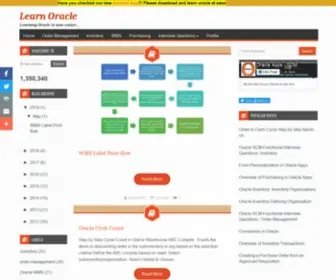 Learnoracle.in(Oracle Apps SCM) Screenshot