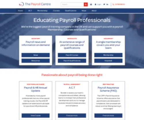 Learnpayroll.co.uk(The Payroll Centre) Screenshot