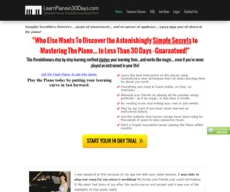 Learnpianoin30Days.com(Piano lessons for beginners) Screenshot