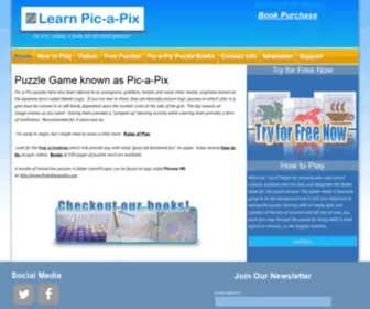 Learnpicapix.com(Pix puzzle game/grid logic/books/coloring printables) Screenshot