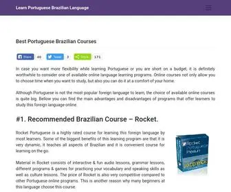 Learnportuguesebrazilian.com(TOP 6 Portuguese Online Courses in 2021) Screenshot