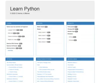 Learnpython.ovh(Learn Python) Screenshot