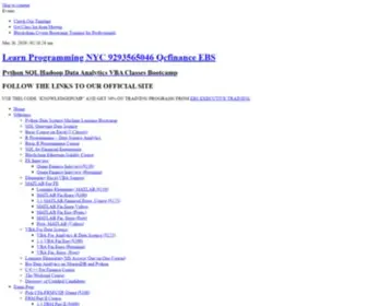 Learnpythondatasciencenyc.site(Learn Programming NYCQcfinance EBS) Screenshot