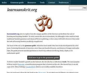 Learnsanskrit.org(Learn Sanskrit Online) Screenshot