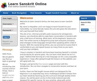 Learnsanskritonline.com(Learn Sanskrit Online) Screenshot