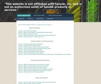 Learnsplunk.com(Splunk basics) Screenshot