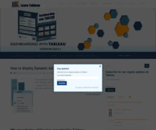 Learntableaupublic.com(Learn Tableau Public) Screenshot