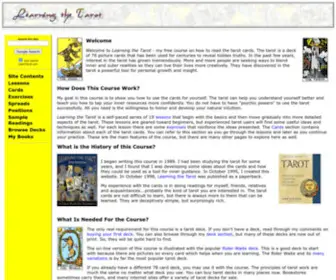Learntarot.com(Learning the Tarot) Screenshot