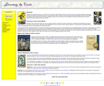 Learntarot.org(Learning the Tarot) Screenshot