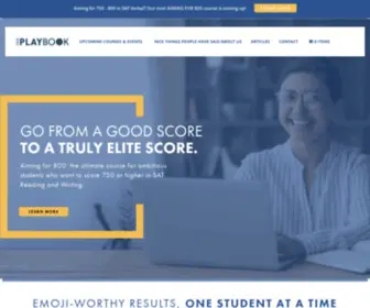 Learntheplaybook.com(Go-to strategies for beating tests at their own game) Screenshot