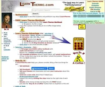 Learnthermo.com(Learn Thermodynamics at LearnThermo.com) Screenshot