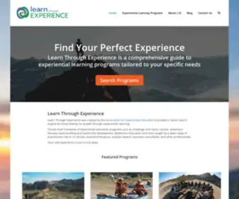 Learnthroughexperience.org(Experiential Education Programs) Screenshot