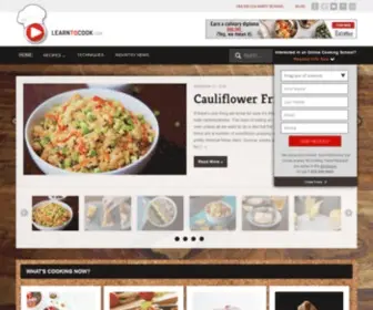 Learntocook.com(Learn To Cook) Screenshot