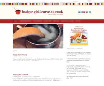 Learntocookbadgergirl.com(Badger Girl Learns to Cook by Kimberly Aime) Screenshot