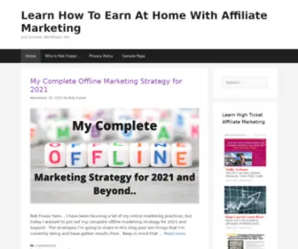 Learntoearnathome.com(Learn To Earn At Home With Affiliate Marketing) Screenshot