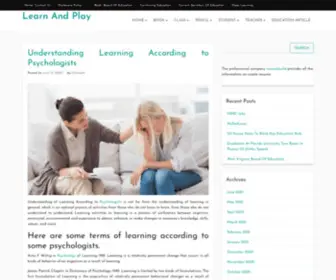 Learntoflyplay.com(Learn And Play) Screenshot