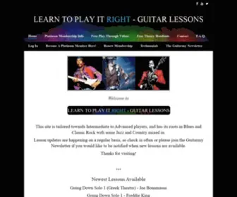 Learntoplayitright.com(Learn to Play it Right) Screenshot