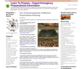 Learntoprepare.com(Learn To Prepare) Screenshot