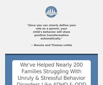 Learntospeakkid.com(We'll help you set up a success plan for your ADHD or ODD (oppositional defiant disorder) child) Screenshot