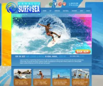 Learntosurfkona.com(Kona Surf Shop) Screenshot