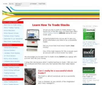 Learntotradestocks.org(Learn How To Trade Stocks) Screenshot