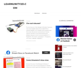 Learnunity2D.com(Principale) Screenshot