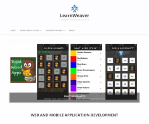 Learnweaver.com(Building great mobile and web applications) Screenshot