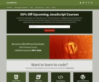 Learnwebcode.com(Become a Web Developer) Screenshot