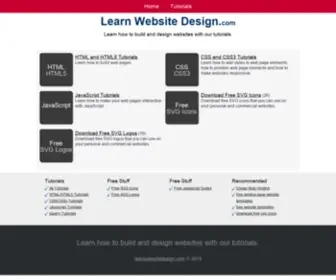 Learnwebsitedesign.com(Free Web Design Tutorials) Screenshot