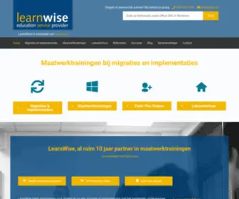 Learnwise.nl(Gebruikerstrainingen op maat en lokaalverhuur) Screenshot