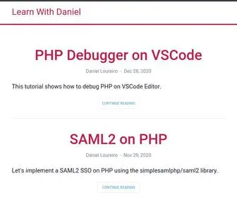 Learnwithdaniel.com(Learn with Daniel) Screenshot