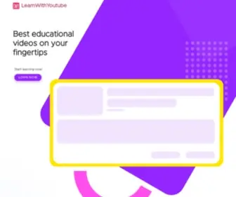 Learnwithyoutube.org(Education) Screenshot